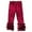 T15-Wine, variant on UAYOTSE Girls Ruffles Leggings Cotton Pants Kids Stretchy High Waist Legging 1 6 Years,Sizes 6-12 Months