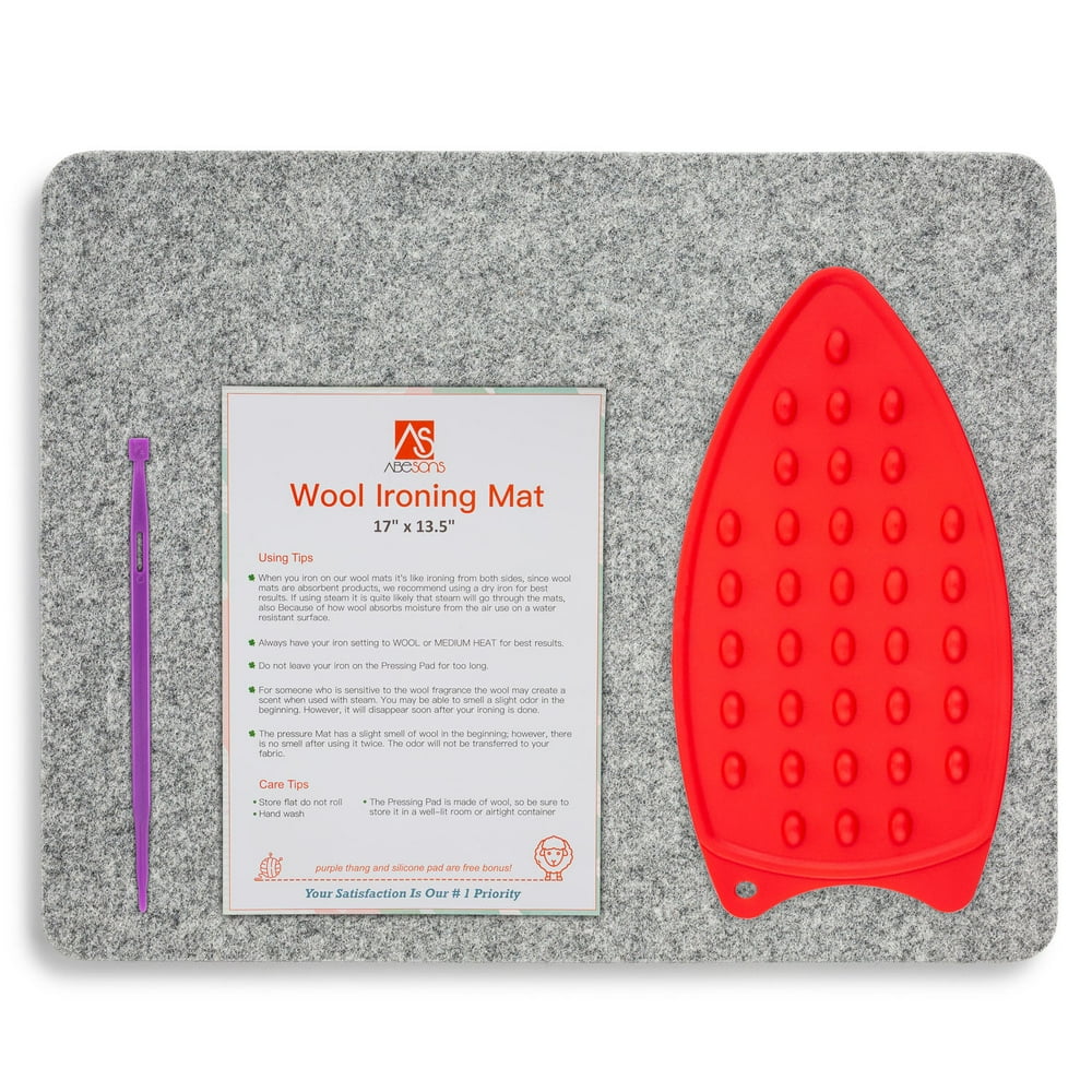 17" x 13.5" Wool Pressing Mat Easy Press Great for Quilting, Ironing