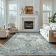 thumbnail image 2 of KUETH 5'x7' Area Rugs for Living Room, Machine Washable Rugs, Non Slip Vintage Lightweight Indoor Rug, Ultra Thin Low Pile Chenille Print Rug for Bedroom Dining Room Home Office, 2 of 8