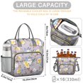 thumbnail image 5 of Pioneer Flower Floral Print Pattern Womens Lunch Box for Work,Insulated Large Lunch Bag for Tween and Teen,Loncheras Para Mujer,Leakproof Adult Lunch Bag for Work,Beach,Travel,Picnic,Camping, 5 of 6