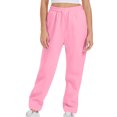 thumbnail image 6 of Dezsed Women's Sweatpants Casual Drawstring Sweat Pants Workout Athletic Joggers Pants Baggy Lounge Bottoms with Pockets Pink 2XL, 6 of 7