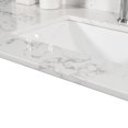 thumbnail image 6 of Xahpower 43"x22" Bathroom Stone Vanity with Rectangle Undermount Ceramic Sink and Single Faucet Hole with Back Splash, 6 of 7