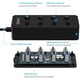 thumbnail image 3 of Hub USB de 4 puertos, Hub USB 3.0 con Switch Independiente y LED-negro, 3 of 7
