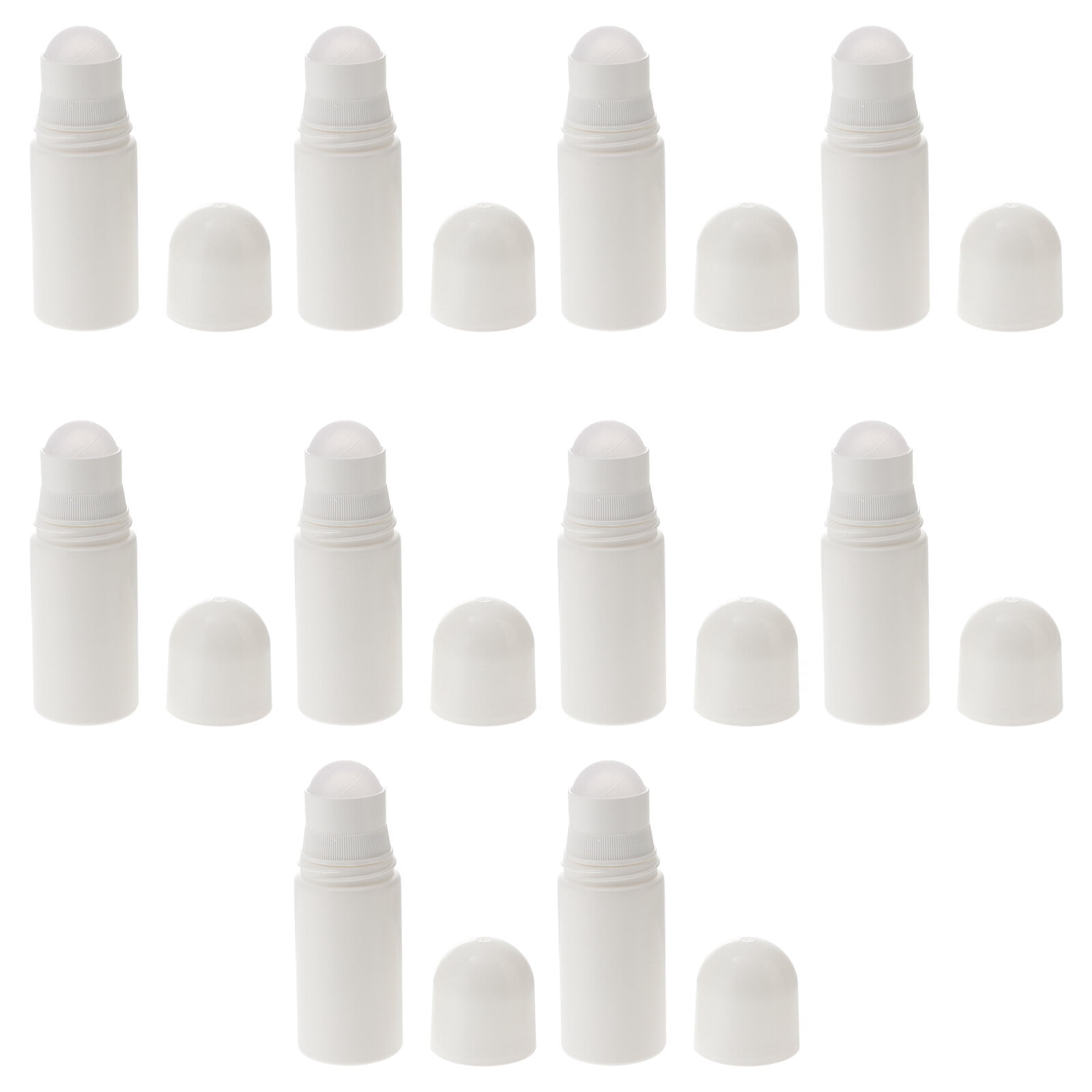 10pcs 50ML Plastic Roller Bottles for Essential Oils Empty Refillable