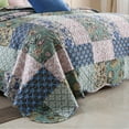 thumbnail image 4 of MarCielo  3 Piece Printed Quilt Set Lightweight Bedspread Set B026 Queen, 4 of 5