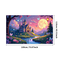thumbnail image 3 of LUUFILx Fantasy Castle Backdrop Fairy Tale Theme for Birthday Party Decorations Photography Background Wedding Kids Event Banner Decor, 3 of 9