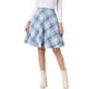 thumbnail image 1 of Falda A Línea de Mujer con Cintura Elástica y Longitud a la Rodilla L Azul Beige, 1 of 6