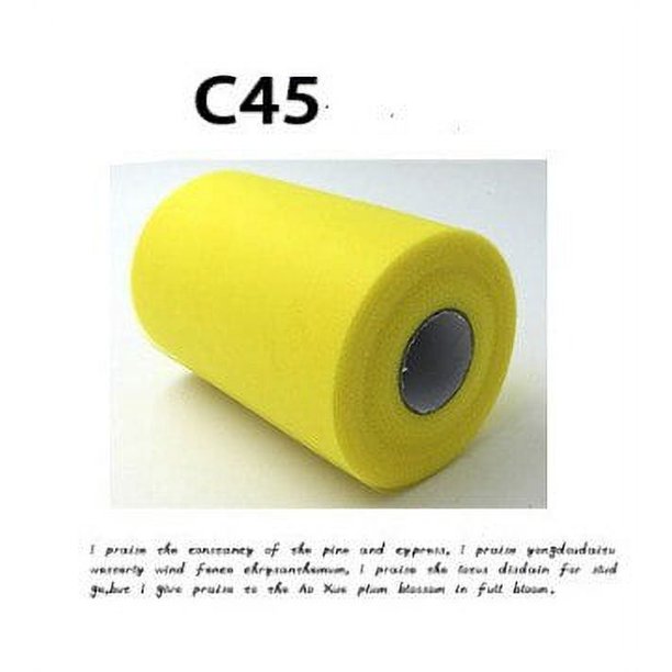 Tela de organza para eventos, rollo de tul, ideal para decoración de bodas, tutu, baby shower, fiestas de compromiso y boda, color blanco, 100 yardas, 15cm