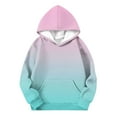 thumbnail image 3 of dazeni Fall Winter Hoodies for Teen Girls Cute Trendy Youth Long Sleeve Pullover Sweatshirt Oversized Hooded Sweatshirts Tween Trendy Preppy Clothes Purple, 3 of 5
