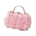 thumbnail image 2 of Esquirla Flower Handbag Portable Ladies Shoulder Bag for Cellphone Keys Lipstick Prom Pink, 2 of 8