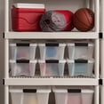 thumbnail image 5 of IRIS USA 13 Qt Storage Bin, Stackable Containers, Tote Organizers with Lids, Pearl, 6 Pack, 5 of 10