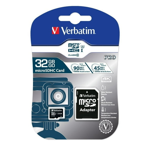 Verbatim, VER47041, Pro 600X microSDHC Memory Card, 1