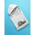 thumbnail image 3 of Snail Pencil Drawing Hoodie Men -Image by Shutterstock, Male XX-Large, 3 of 4