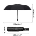 thumbnail image 3 of PEONAVET Lighting Parasol Fully Automatic Rotatable Umbrella Foldable Glue Sunscreen Umbrella Automatic Opening and Closing Protection and Sun Protection, 3 of 7