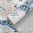 thumbnail image 4 of BERTHMEER 6'x9' Blue Vintage Oriental Area Rugs for Living Room Bedroom Dining Room Farmhouse Distressed Rugs Machine Washable non-slip, 4 of 9