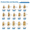 thumbnail image 2 of 300Pack M2 M2.5 M3 M4 M5 M6 Metric Threaded Inserts Brass Heat Set Insert Knurled Nuts Assortment Kit, 3D Printing Brass Nuts Female Threaded Inserts Nuts, 2 of 7
