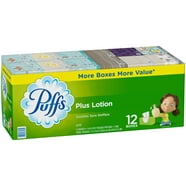 Puffs Plus Lotion Facial Tissues, Cube, 6 Boxes (56 Count Each ...
