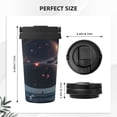 thumbnail image 3 of KLL Astronaut Helmet Reflections Pattern Stainless Steel Vacuum Insulated Tumbler - Carry Insulated Coffee Mug - Reusable Insulated Cold Brew Iced Coffee Cup Thermos, 3 of 8