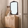 thumbnail image 3 of Neutypechic Wooden Arch Mirror Wall-Mounted Mirror Vintage Decorative Mirror for Living Room Bedroom 24"x 36",Charcoal, 3 of 6
