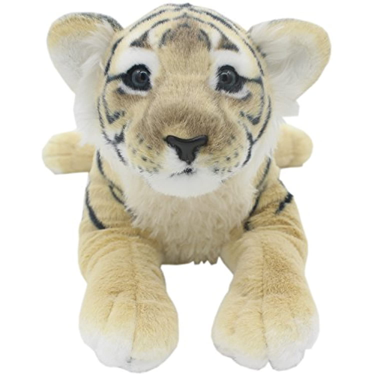 TAGLN Stuffed Animals Tiger Toy Plush Leopard Lion Toys Sitting 10 Inch Brown Tiger