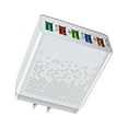 thumbnail image 1 of 5-Port USB Wall Charger, 5V3A, Fireproof PCC, Lightweight Portable, Overcharge Protection, Universal Compatibility, 1 of 4