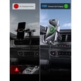 thumbnail image 3 of Cargador de coche inalámbrico MOKPR de 15 W de carga rápida para iPhone y Samsung, 3 of 6