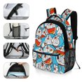 thumbnail image 5 of Doraemon Unisex Backpack Book Bag Durable Sport Backpack Cute Pattern for Presc-hool Travel Ruckack, 5 of 8