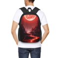 thumbnail image 6 of Daiia Red Moon Lava Backpack for Men and Women -Durable Backpack Large Capacity, Water-Resistant Bag with Adjustable Straps and Laptop Compartment, 6 of 9