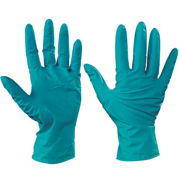 Ansell Nitrile Gloves, Green - Extra Large - Case of 100