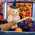 thumbnail image 4 of Halloween Plush Teddy Bear in Tin Box, Cute Mini Plush Bear in Box, Little Pocket Bear Stuffed Doll Present for Friends Family, 4 of 5