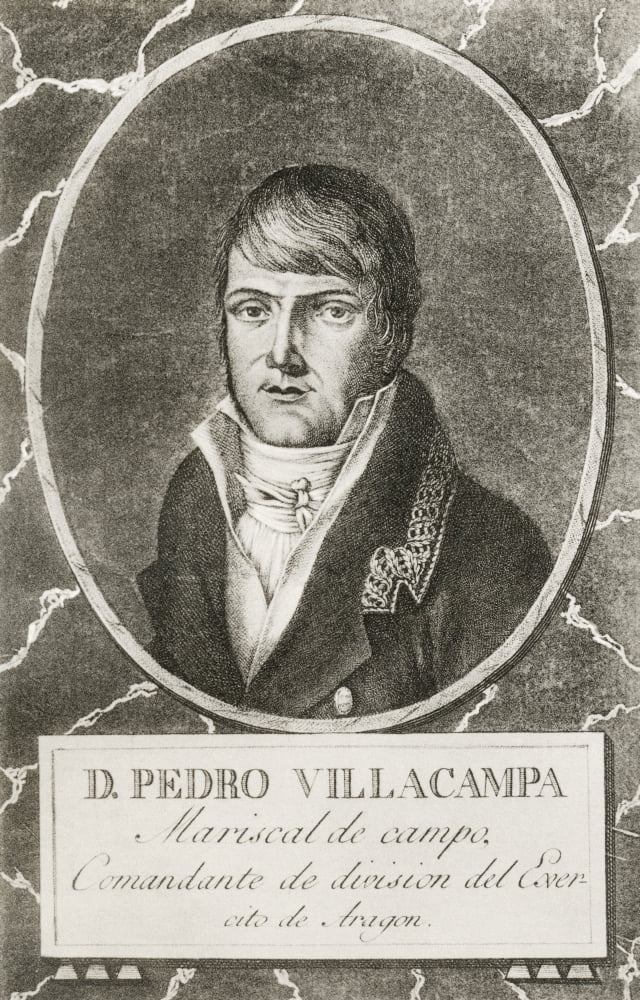 Pedro Villacampa Y Maza De Lizana 1774 - 1854 Spanish Politician And General During The Spanish War Of Independence From Guerra De La Independencia Published 1935 Canvas Art - Ken Welsh Design Pics (