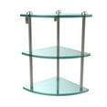 thumbnail image 5 of Three Tier Corner Glass Shelf - Satin Nickel, 5 of 5