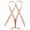 Beige, variant on Fashion Suspenders for Men Women 2.5cm Wide X-back 4 Clips Adjustable Elastic Trouser Braces Straps Gifts for Dad Husband