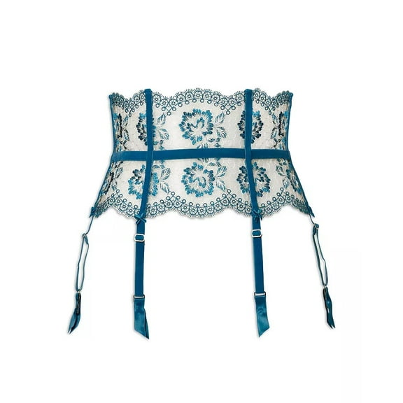 Dita Von Teese OCEAN BLUE Evelina Suspender Belt, US Medium