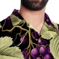 thumbnail image 5 of Grape Men's Casual Printed Button Down Short Sleeve Beach Shirts, 5 of 6