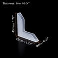 thumbnail image 2 of Unique Bargains PP Corner Protector L Shape 45x6mm for Ceramic, Glass, Metal Sheets White 24 Pack, 2 of 5