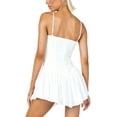 thumbnail image 3 of xiaxaixu Femmes Fronde Robe, Bretelles Spaghetti Dos Nu Irrégulière Été Mini Robe pour Cocktail, 3 of 9
