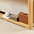 thumbnail image 5 of 70" Console Table,Narrow Wooden Console Sofa Table,Corrugated Storage Table for Hallway,Entrance,Natural, 5 of 7