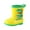 style-03 Yellow, variant on Kogui Kids Rain Boots Girls Kids Boys Girls Cute Cartoon Rain Boots Waterproof Lightweight Rubber High Top Easy-On Rain Non-Slip Boots Size 1 (White,Big Kids 1)