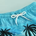 thumbnail image 5 of FNNMNNR Children‘s Casual Beach Shorts Summer Boys Fashion Printing Drawstring Waist Swim Trunks, 5 of 7
