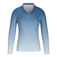 thumbnail image 2 of Fashion Plus Size Long Sleeve Shirts for Mens Printed d Turndown Collar Blouse Top Turndown Collar Blouse Blouses Shirts Clearance Under 5$!, 2 of 4