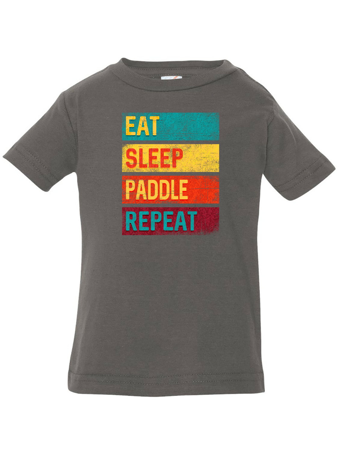Eat sleep repeat short sleeve t-shirt paddle