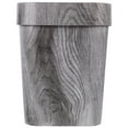 thumbnail image 1 of unbranded Trash Can De Plástico Con Textura Imitación Madera Ideal Para Escritorio Y Hogar, 1 of 8