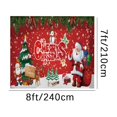 thumbnail image 2 of Christmas Holiday Banner Garage Door Decorations, Santa's Reindeer Barn Garage Door Murals,Winter Large Door Cover Decoration Indoor Outdoor,Christmas Holiday Backdrop Decoration 7 x 8 ft, 2 of 5