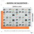 thumbnail image 6 of Yayeee Doormat for Inside 20"x32" Absorbent Low-Profile Washable Non-Slip Rubber Backed Entryway Rug, Cute Cat Faces, 6 of 8