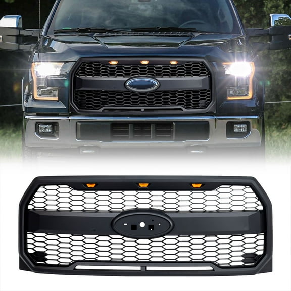 AMERICAN MODIFIED Raptor Style Mesh Grille for 2015 to 2017 Ford F150