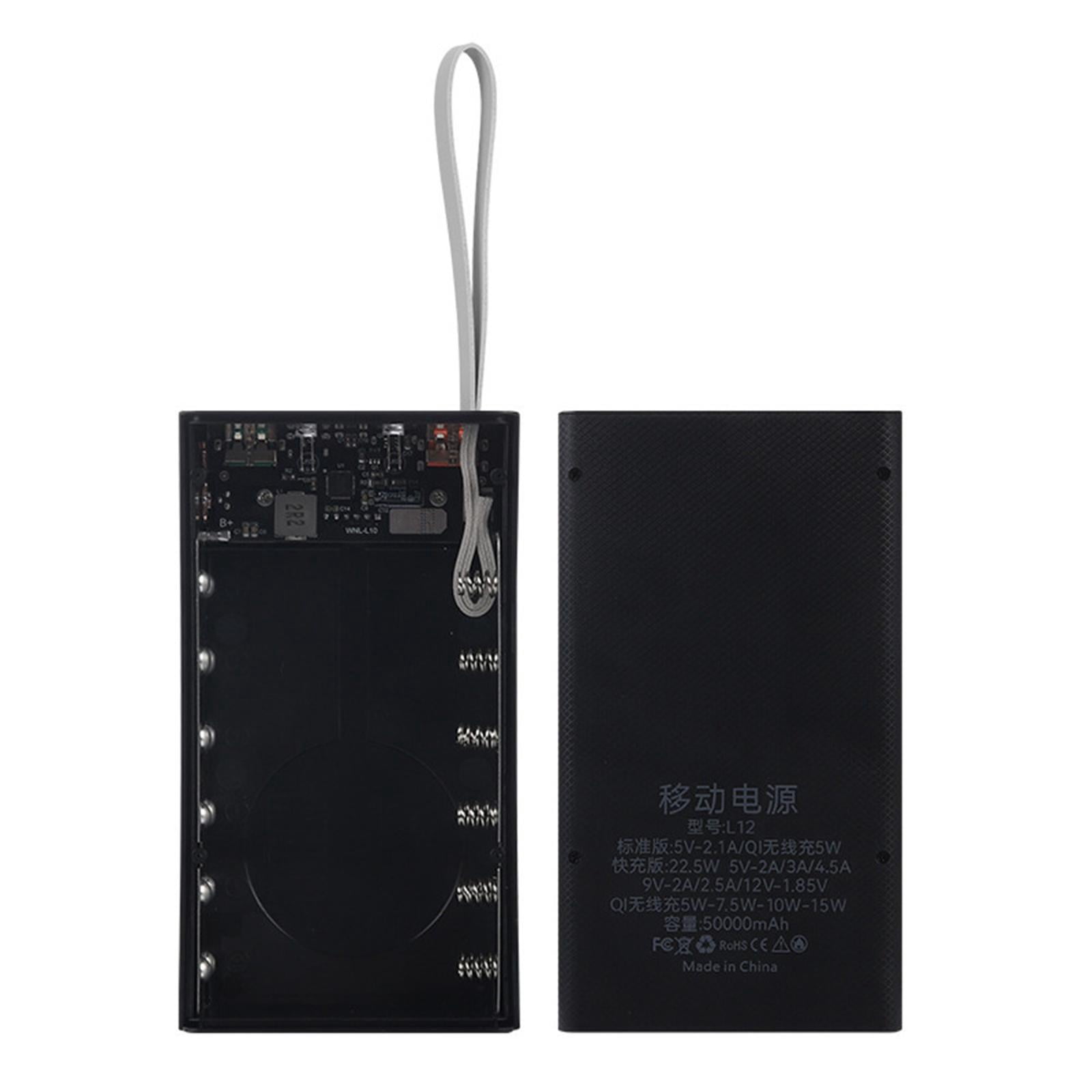 Digital LCD Display Power Bank Case for 18650 Batteries for DIY Charging Projects