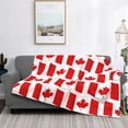 thumbnail image 2 of Fotbe Canada Manta de Franela con Estampado, Manta Ultrasuave para Cama, Sofá, Auto, Hipoalergénica y Antibolitas-40"x30", 2 of 6