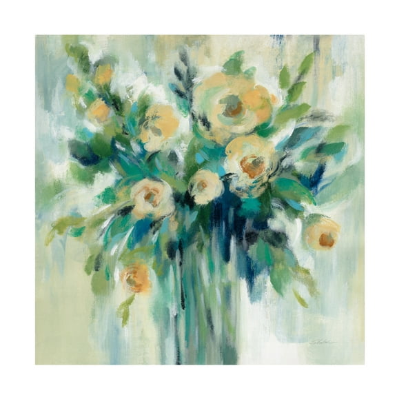 Silvia Vassileva 'Vase Of Flowers' Canvas Art