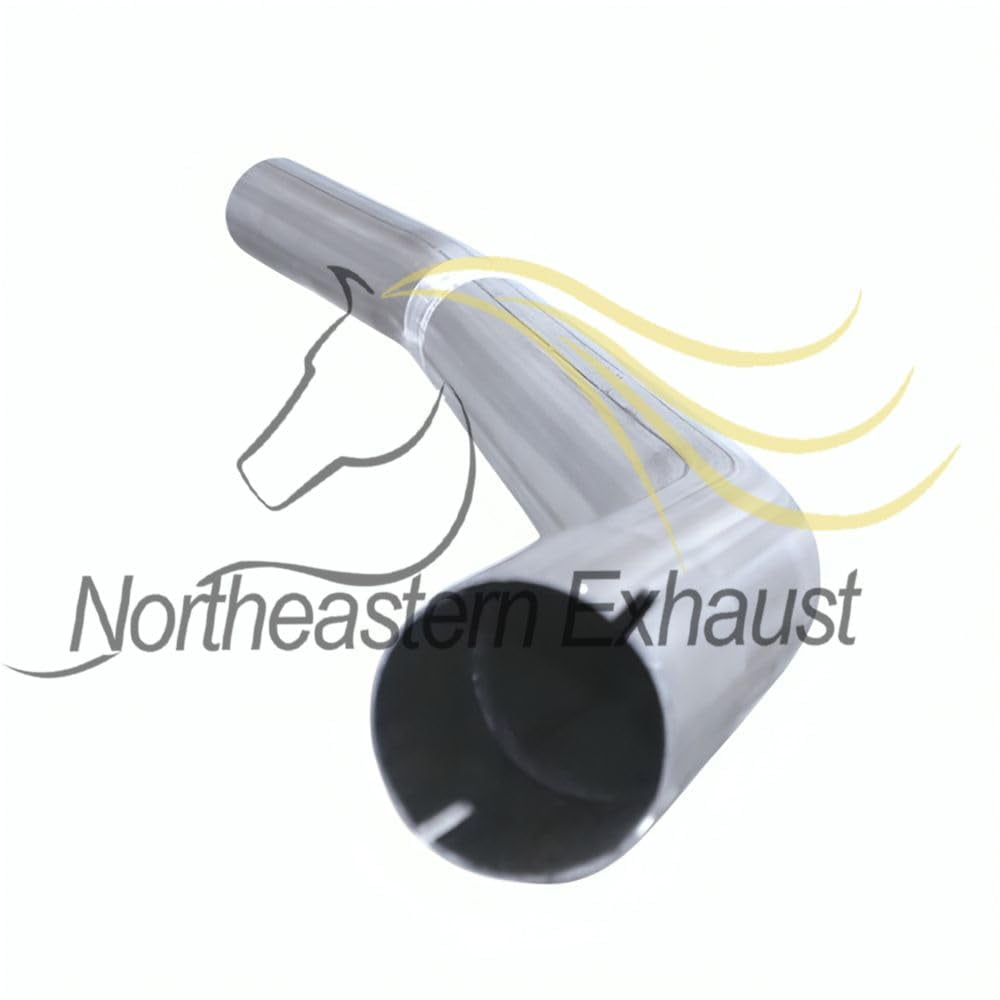 Northeastern Exhaust Muffler Pipe Assembly Fits 2007-2014 Volvo XC90 3.2L - Direct Fit | Stainless Steel | Includes Clamp & Sleeve